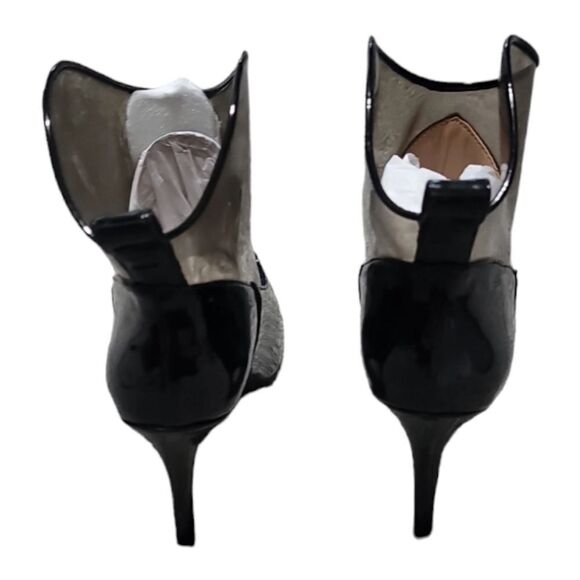 Jessica Simpson Black Patent Leather Pointed Toe Booties Size 6.5M NWOT - Picture 4 of 8